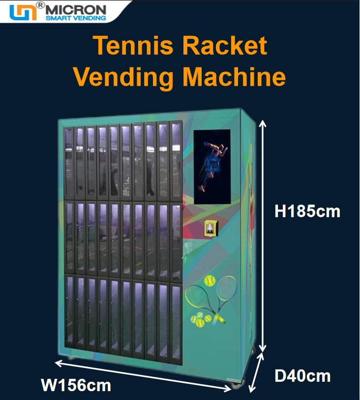 Padel racket locker vending machine for sale tennis rackets Custom designed sport vending machine