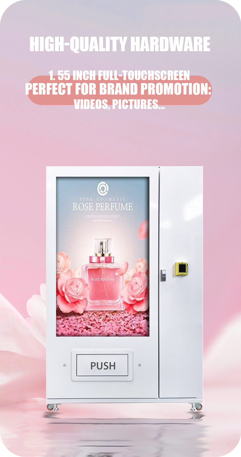 beauty vending machine with elevator for cosmetic product