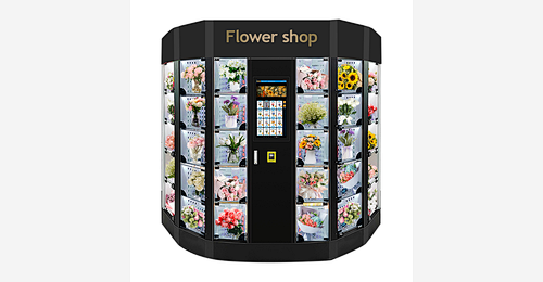 bouquet flower vending machine with cooling air keep fresh