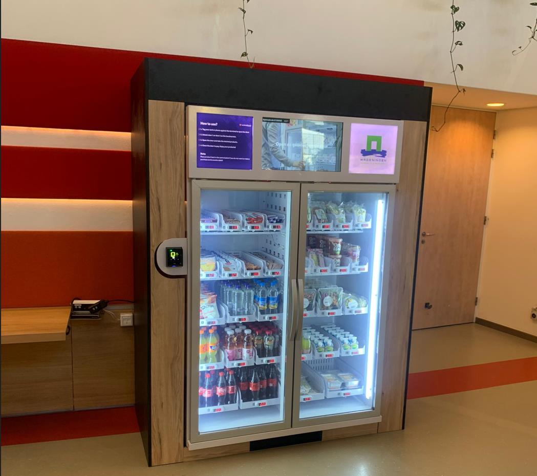 Micron pre made meal vending machine in Netherland also can sell sandwich snack drink office vending solution