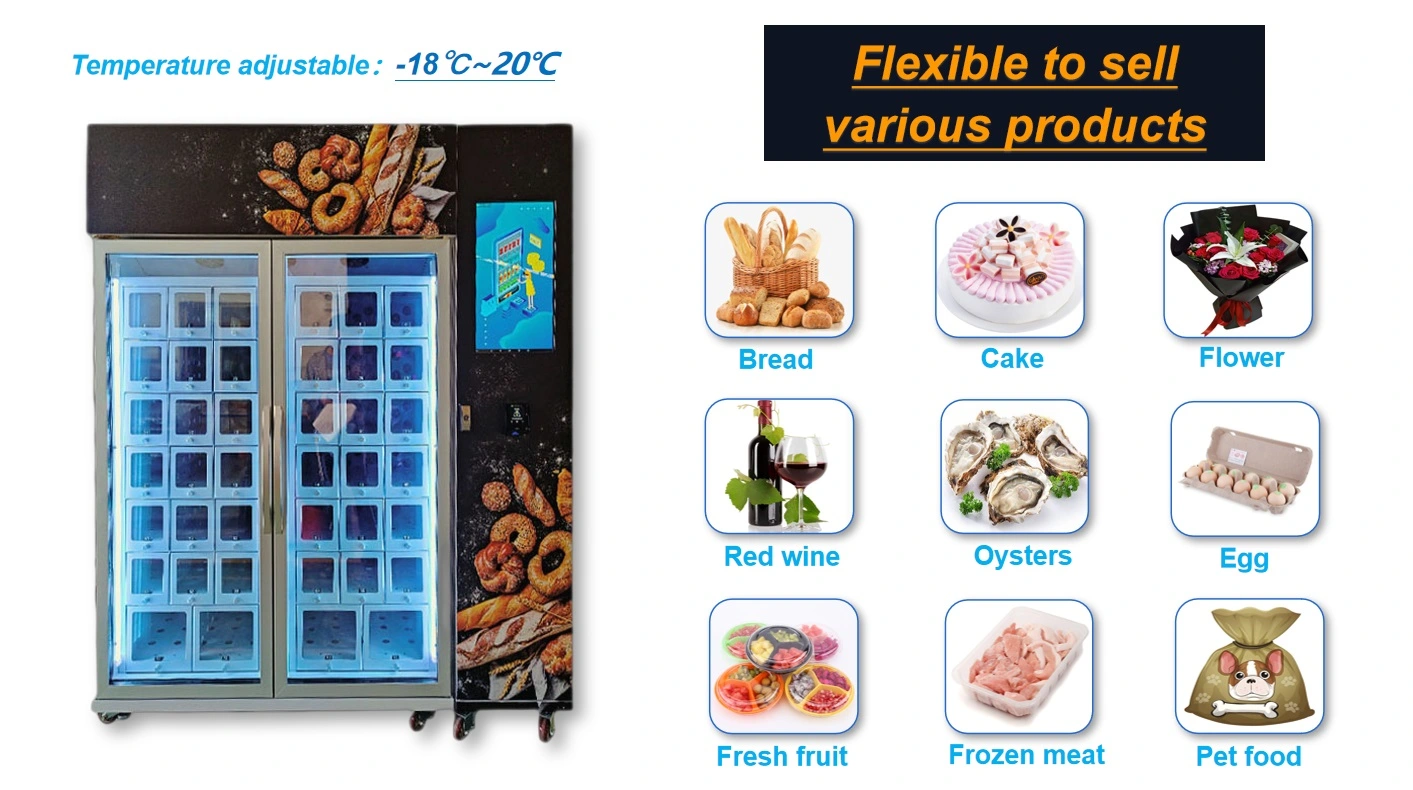 France: Bread vending machine in France Micron cooling locker vending machine