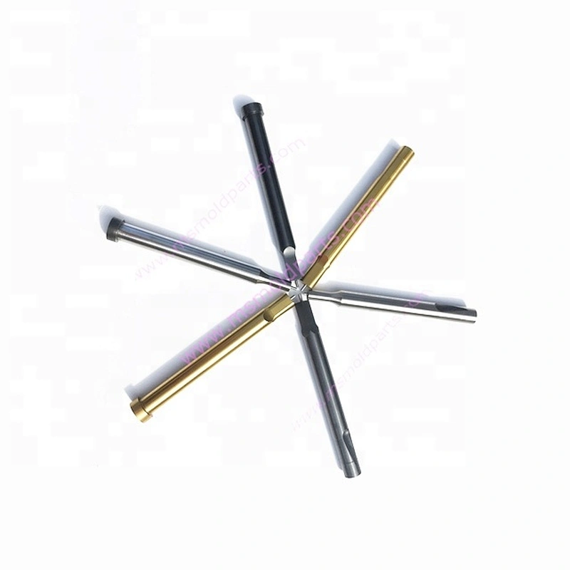 Factory produce Precision ejector punch with rectangular shape Head punch with TiN coating