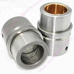 sintered bronze Plated Steel bushing with Grooves and Thread Brass Bushing