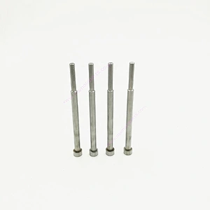Straight Ejector Pins High Speed Steel SKH514mm Head Blank Type Ejector Pins