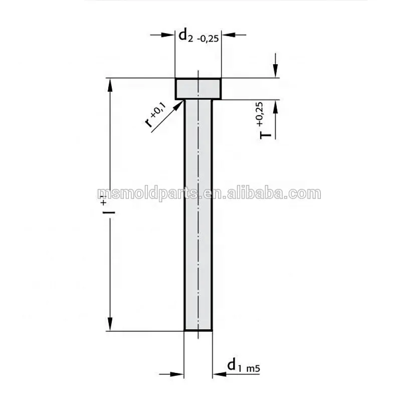 Precision standard shoulder Punches, stepped precision punch, ISO 8020 punch dies