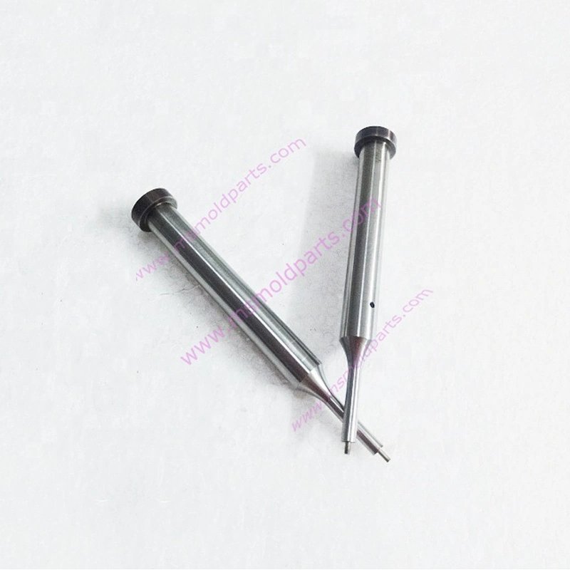DIN 8020 ejector punch with stepped point and spring loaded ejector pin