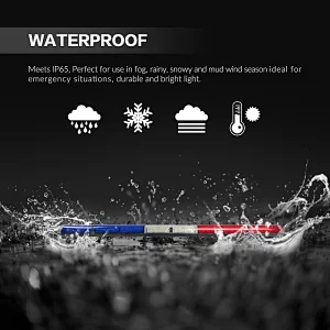 LED-8208 1.2M amber red blue white color emergency led warning lightbar
