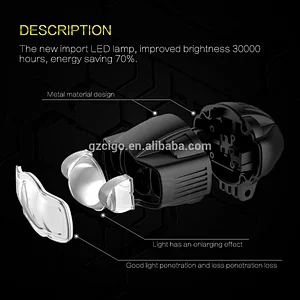 RTD-E03C motorcycle spare parts 12v dc led headlights