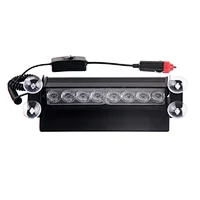 LED-51057 lights for emergency vehicles 8W red strobe light windshield Flash with sucker amber safety strobe light