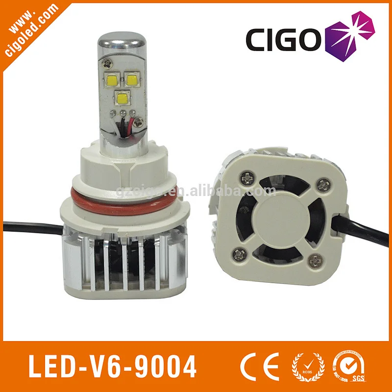 LED-V6-9004 led headlamp bulbs 6000K 12-24V led car headlight conversion 30W vehicle headlights