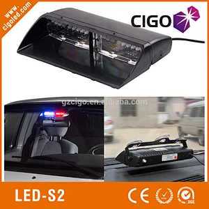 LED-S2 windshield type safety warning lights 12V 16W led police lights for cars visor cheap emergency vehicle lights