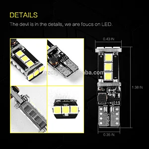 T10-9SMD-3030 brightest t10 led bulb DC 12-24V led replacement bulbs automotive t10 led lamp