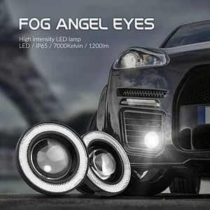R500 Super bright ring angel eyes car angel eye projector headlights