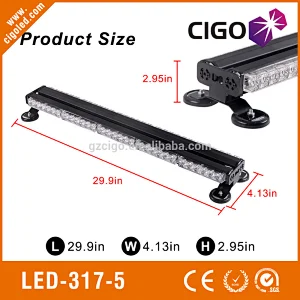 amber strobe lights 12V led lights emergency vehicles 60W emergency vehicle light bar