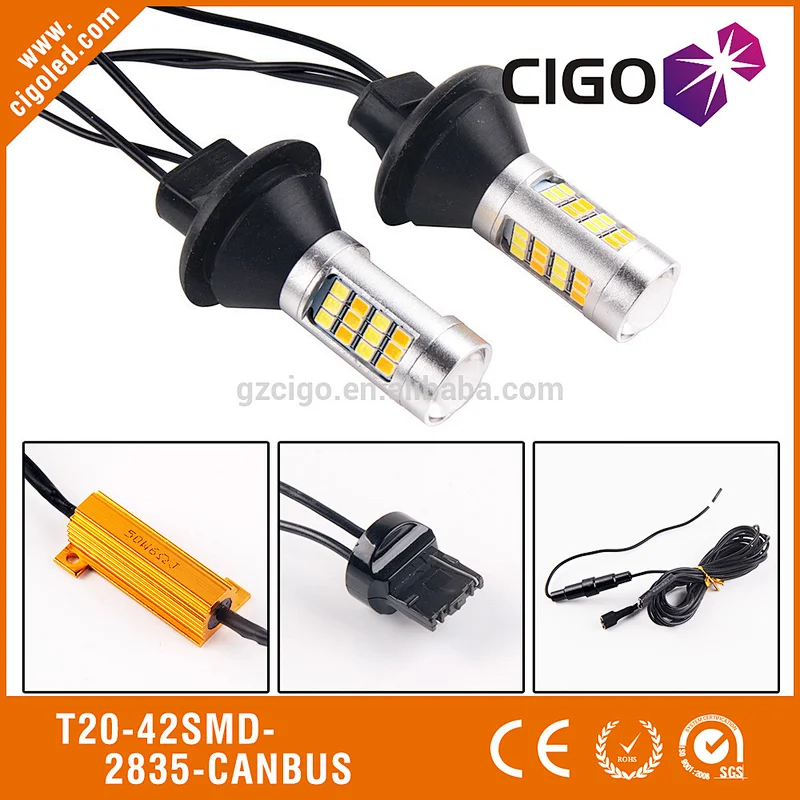 T20-42SMD-2835-CANBUS Tail Light 12v Led Light 12smd 50w 60w,12smd 50w 60w And High Lumen T20 W21/5w 7443 Led