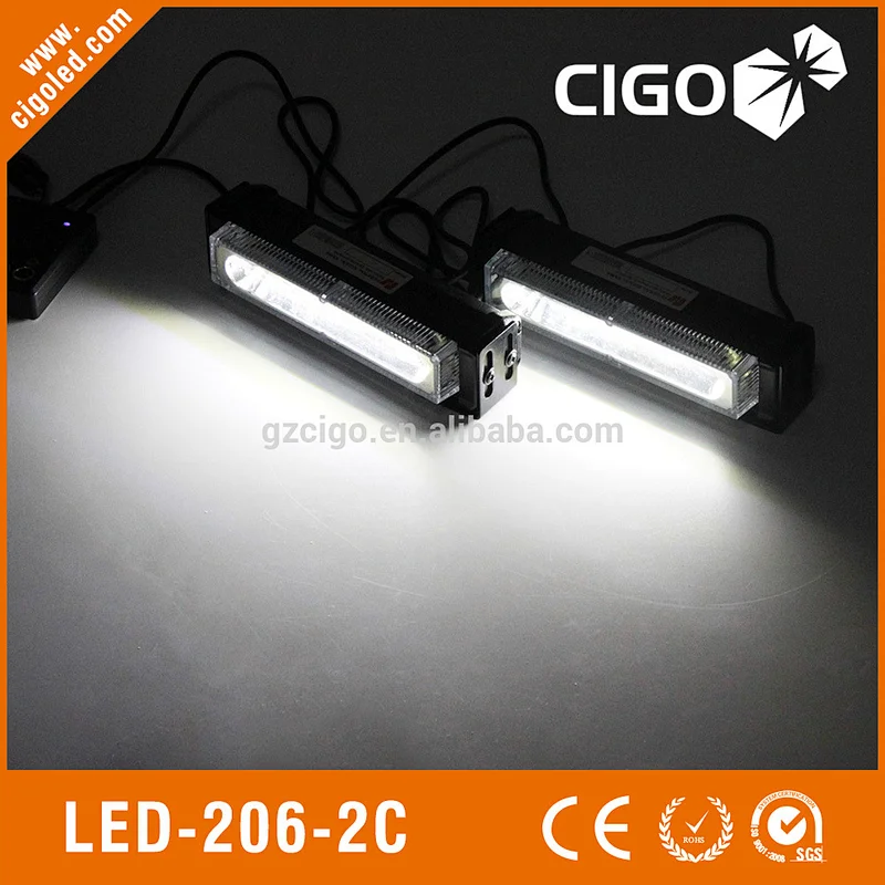 LED-206-2C LED 2 pcs a set with controller Strobe Light LED Light 12-24V 12W led emergency grill lights