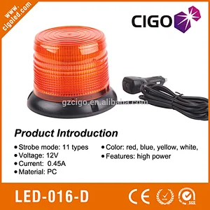 LED-016D amber emergency lights for vehicles 12Vemergency beacon lights SMD high power LED chip roof mounted led strobe lights