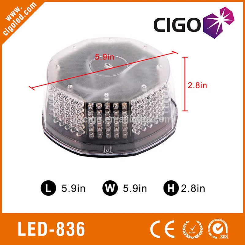 LED-836 Switchable pattern cheap 15W car roof led emergency lights for trucks
