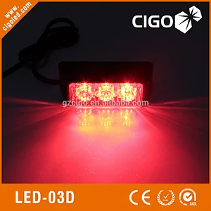 LED-03D led surface mount strobe light mini led warning light 12V 3W strobe flash led warning light