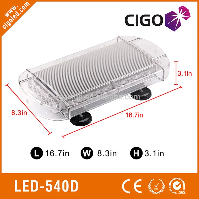 LED-540D Directional Warning Systems Lightbar 12V Accessories strobe lights die-cast aluminum material 36 or 108W light