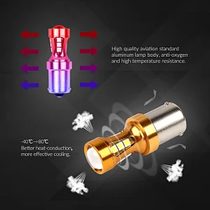1156-15SMD-3030 12-24V p21w bau15s Canbus car lights led turn signal light