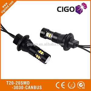 T20-20SMD-3030-CANBUS T20 W21/5w 7443 Led DC 12-24V Canbus Led W21/5w 10W Car Accessories Led