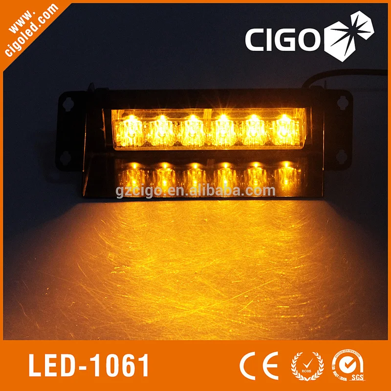 LED-1061 emergency 12V 6W different sizes led strobe Windshield light