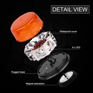 48W LED Warning Beacon Light Strobe magnetic mount LED-815
