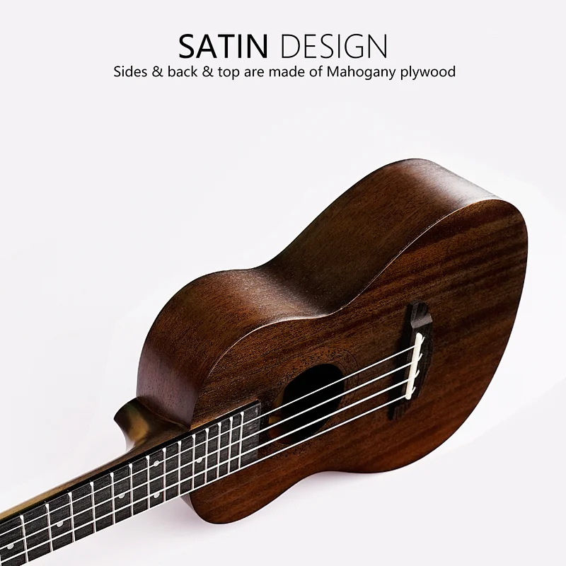 Factory production exquisite sculpture fine craftsmanship 23 inch acoustic ukulele