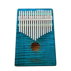 Gecko   Hot Sale Musical Instrument  Thumb Piano Kalimba  Solid Maple Wood Curly 17 Keys