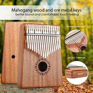 hot sale 17 key thumb piano kalimba musical instrument mahogany body