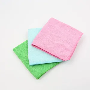 wholesale china factory microfiber polyester polyamide weft knitted fabric kitchen towel set