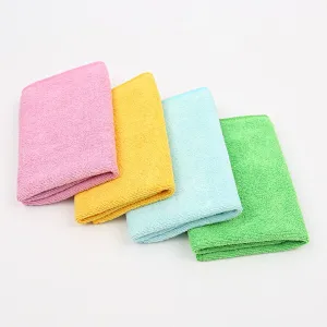 wholesale china factory microfiber polyester polyamide weft knitted fabric kitchen towel set