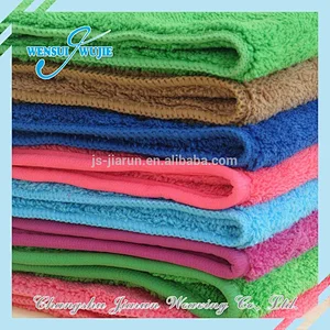 Good performances cheap supply industrial wiping rags microfiber coral fleece cleaning towel