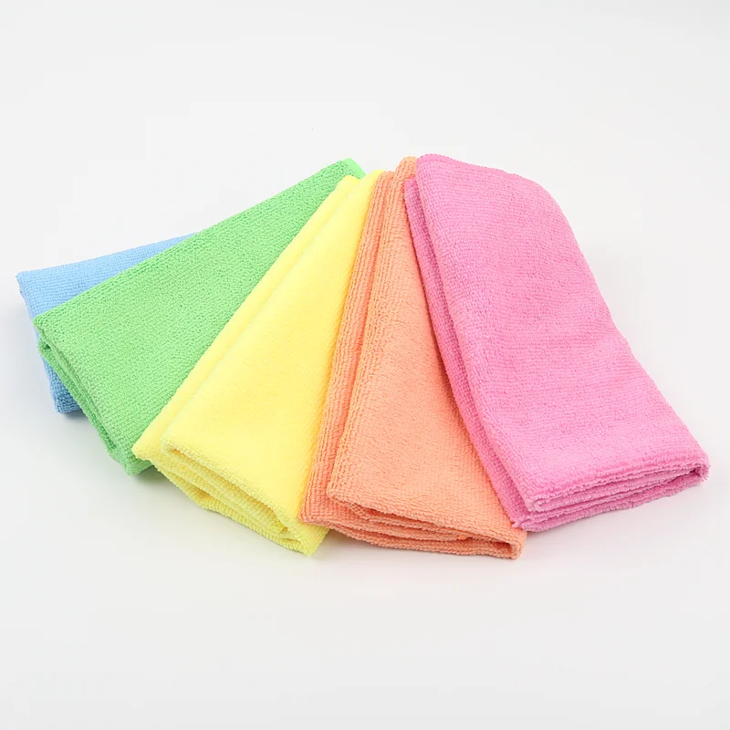 100 polyester custom microfiber dish towel terry cloth