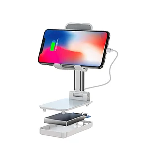 PS-K005 foldable desktop stand with 5000mah power bank