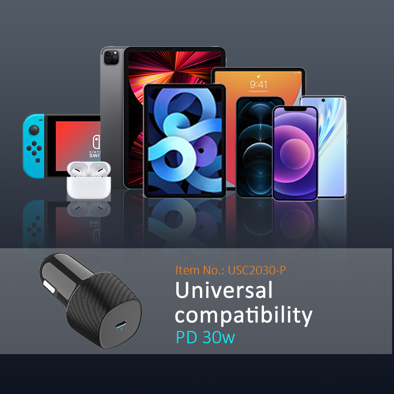 Single PD 30W Car Charger