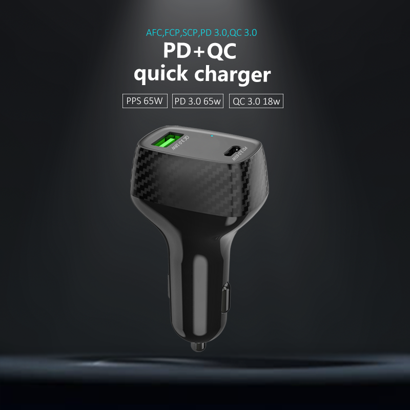 PD65W+QC18W Car Charger