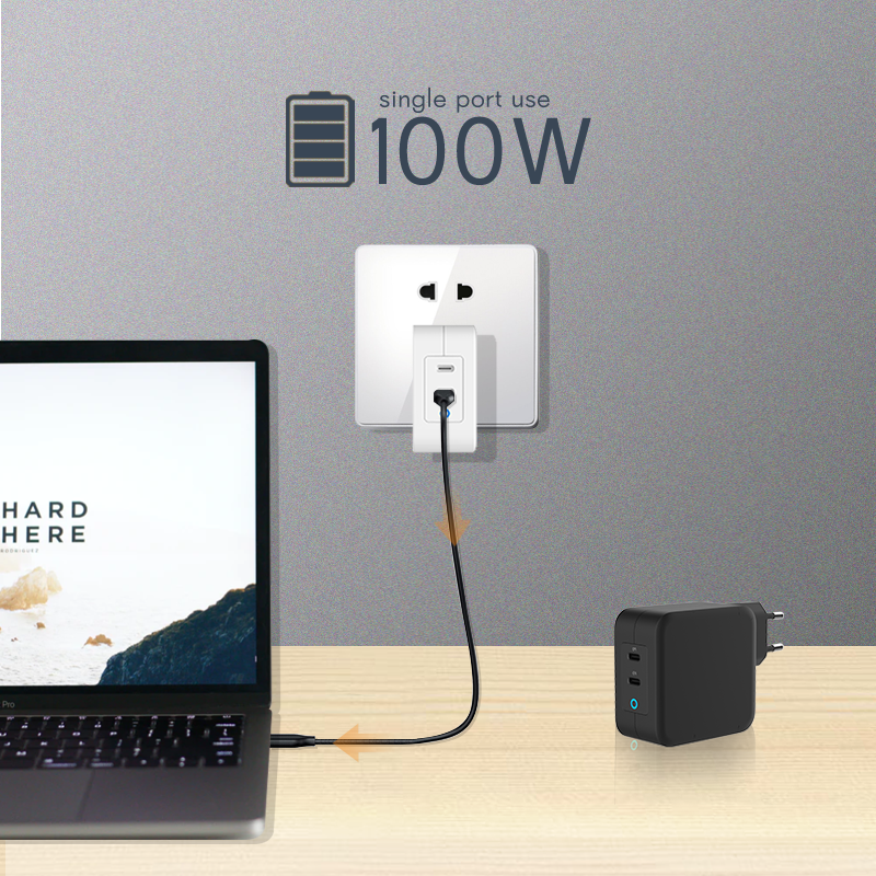 GaNFast PD100W Travel Charger