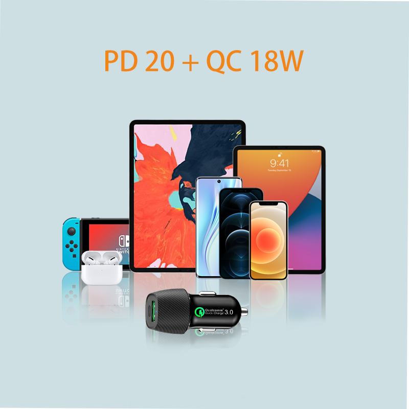 PD20W+QC18W Car Charger