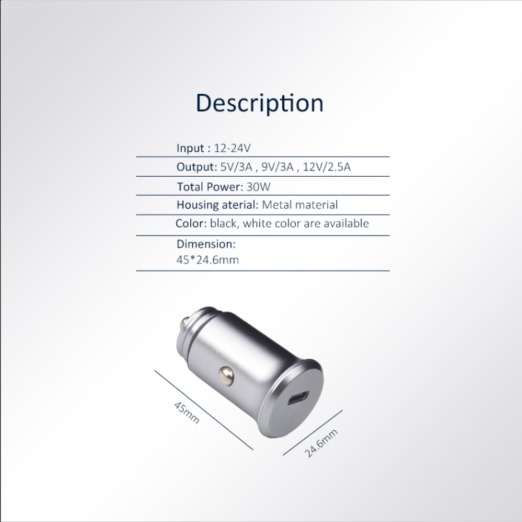 PD 30W Car Charger