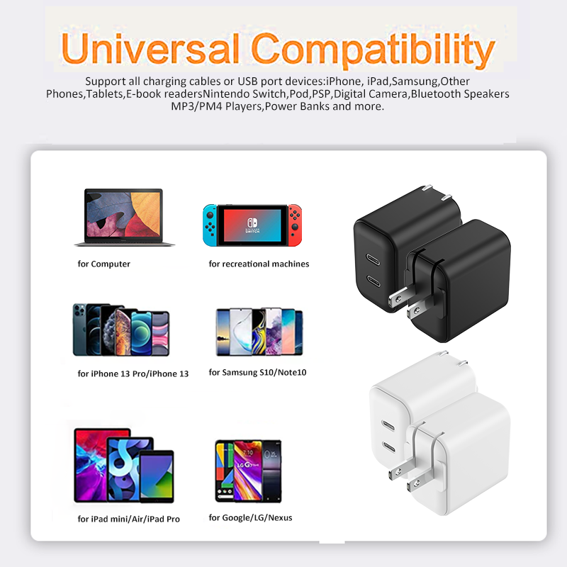 USB 2C Travel charger