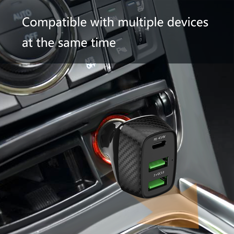 PD 65W+2QC 18W Car charger