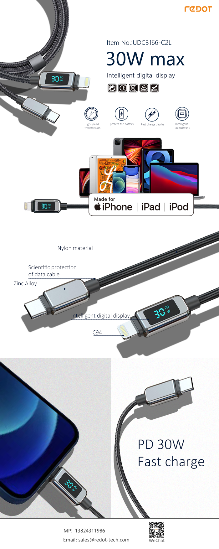 Monitor Screen Display Data cable
