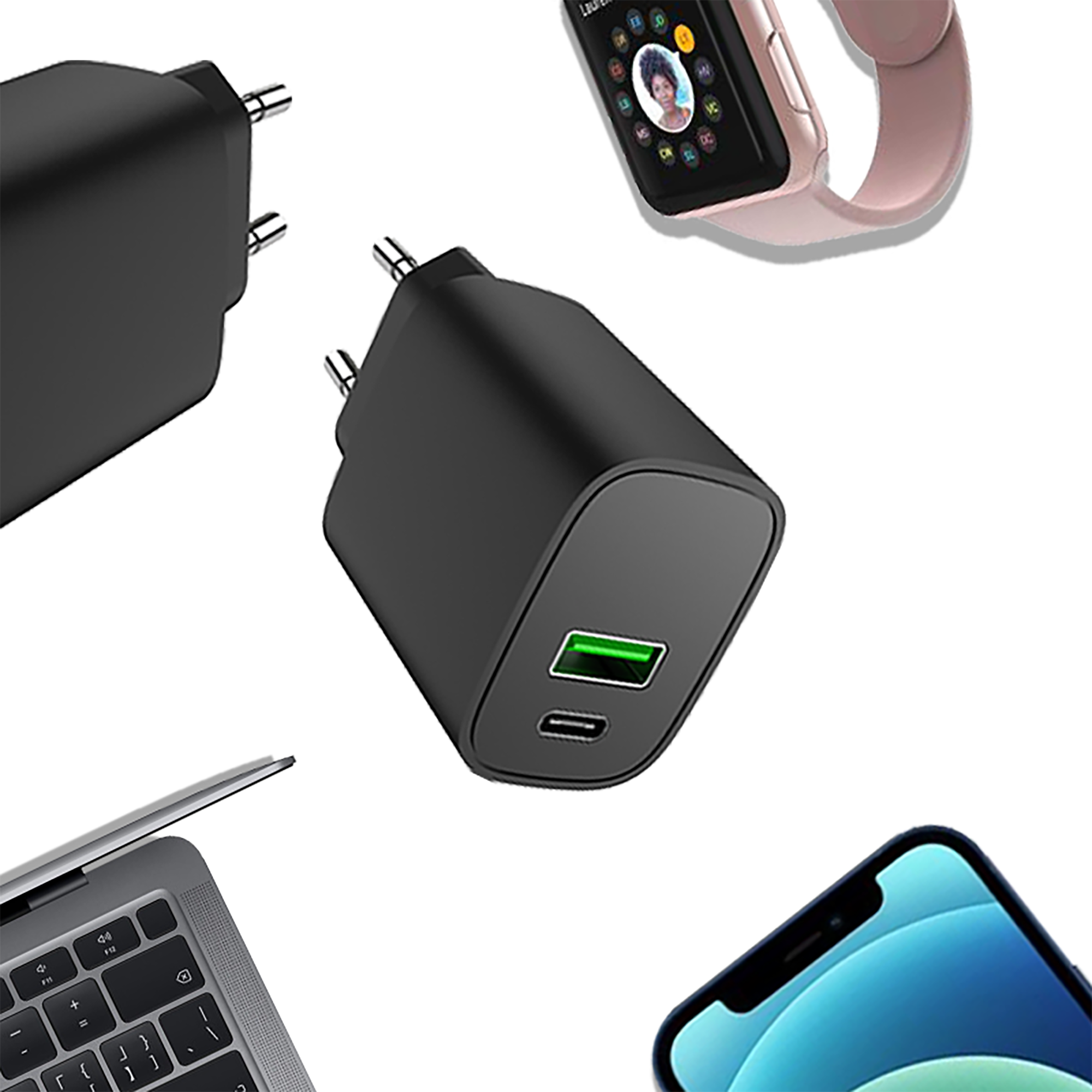 PD25W+QC18W Travel charger