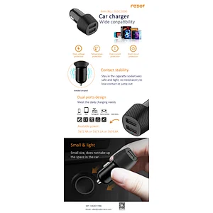Dual USB A Car Charger