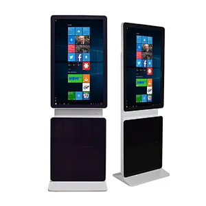 Vertical advertising machine with rotation
