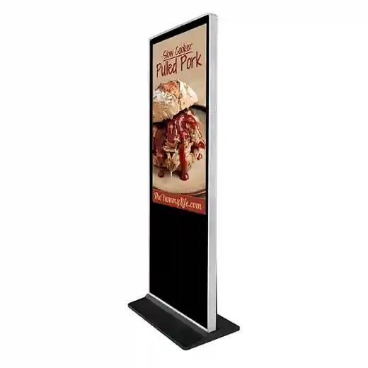 floor standing signage display (silvery)