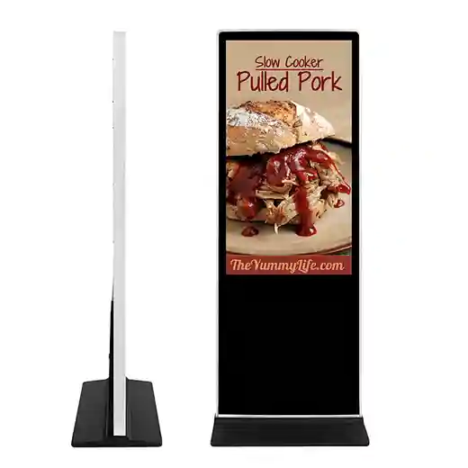 floor standing signage display (silvery)