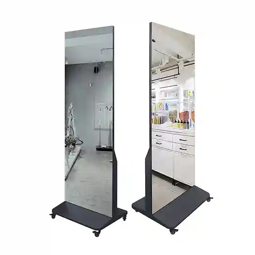 Mirror vertical advertising machine